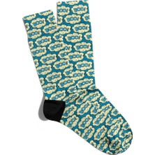 Eğlenceli Çorap Unisex Boo Boo Popart  Baskılı Çorap