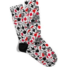 Eğlenceli Çorap Unisex Kupa Vale Desen Baskılı Çorap