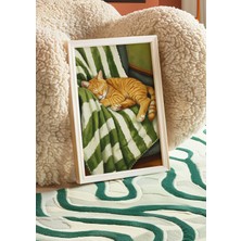 Des Vu Print Sarman Kedi Posteri, Kedi Temalı Çerçevesiz Poster
