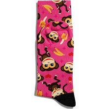 Eğlenceli Çorap Unisex Sevimli Maymun Baskılı Çorap