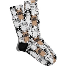 Eğlenceli Çorap Unisex Dog Cute Sevimli Hayvanlar Baskılı Çorap