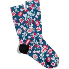 Eğlenceli Çorap Unisex  Zloonk Splat Popart Baskılı Çorap