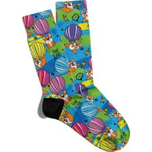Eğlenceli Çorap Unisex Love Dog Popart Baskılı Çorap