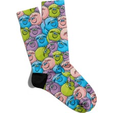 Eğlenceli Çorap Unisex  Sevimli Kuzular Renkli Baskılı Çorap