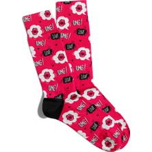 Eğlenceli Çorap Unisex Omg Love Baskılı Çorap