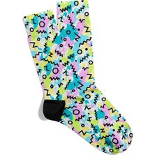 Eğlenceli Çorap Unisex Etnik X2 Baskılı Çorap