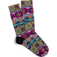 Eğlenceli Çorap  Unisex Cool Etnik Desen Yaz Tema Baskılı Çorap