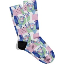 Eğlenceli Çorap Unisexzzz Cool Animals Baskılı Çorap