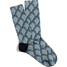 Eğlenceli Çorap Unisex Geometrik Etnik Desen Baskılı Çorap