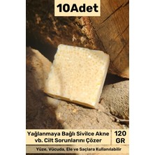 Carlburn #bitkiselsabun %100 Doğal Güzel Kokulu El Yüz Saç Vücut Orijinal Bitkisel Pirinç Sabun 120G -10 Adet