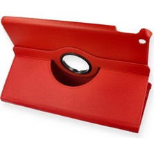Ipad 10.2 (7.nesil) Kılıf 360 Tablet Deri Kılıf - Kırmızı