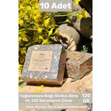 Carlburn #sabun %100 Doğal Güzel Kokulu El Yüz Saç Cilt Vücut Orijinal Çörek Otlu Sabunu 120G - 10 Adet