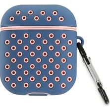 Esranın Dünyası Newface Airpods 2 (2.nesil) Spor Delikli Kılıf - Mavi-Pembe RSMRK34-ESRDNS