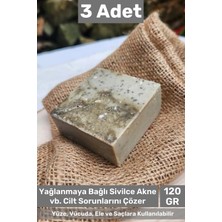 Carlburn #sabun %100 Doğal Güzel Kokulu El Yüz Saç Cilt Vücut Orijinal Bitkisel Kil Sabunu 120G - 3 Adet