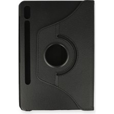 Galaxy T860 Tab S6 10.5 Kılıf 360 Tablet Deri Kılıf - Siyah