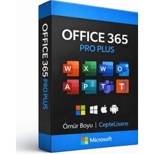 Microsoft Office 365 Pro Plus 2025 Lisans Üyeliği - Word, Excel, Outlook, Powerpoint, Onenote