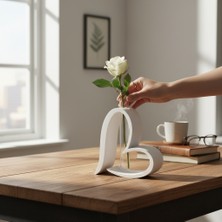 Tosihobi Kalp Formlu Dekoratif Vazo - Modern Tasarım Serisi