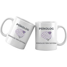 Liya Gift Collection Psikolog Temalı Kişiye Özel Kupa Bardak – Isim Yazılı Psikolog Meslek Kupası Psikolog Hediyesi