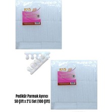 Feyza Design Parmak Ayırıcı Sepet 50 Çift Yumuşak Köpük Sünger Seti