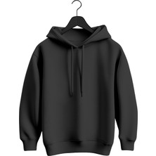 MGAX Oversize Unisex Basic (Hoodie) Cepsiz Kapşonlu Sweatshirt
