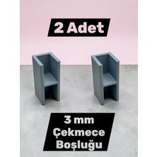 Emsa Tasarım Çekmece Ön Yüz Boşluk Ayar Aparatı (2’li Set)