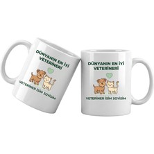 Liya Gift Collection Kişiye Özel Veteriner Meslek Kupası – Isim Yazılı Veteriner Temalı Kupa Bardak Veteriner Hediyesi