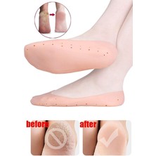 Feyza Design Topuk Çatlak Çorabı Silikon Patik Ten Rengi - Ayak Bakım