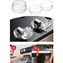 Tonkut Isıya Dayanıklı Ocak Düğme Koruyucu Düğme Kilidi Emniyet Düzeneği Çocuk Bebek Güvenlik Kapağı 2 Adet