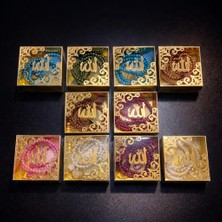 SHR Tasarım 10’lu Karışık Renk Inci Tesbih Seti Lüks Kutulu Hac Umre Mevlüt Hediyelik Tesbih