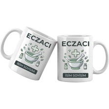 Liya Gift Collection Kişiye Özel Eczacı Kupa Bardak – Isim Yazılı Eczacıı Kupası Eczacı Hediyesi