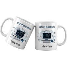 Liya Gift Collection Kişiye Özel Yazılım Mühendisi Meslek Kupası – Isim Yazılı Mühendis Temalı Kupa Bardak