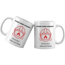 Liya Gift Collection Itfaiyeci Temalı Kişiye Özel Kupa Bardak – Isim Yazılı Itfaiyeci Meslek Kupası Itfaiyeci Hediyesi