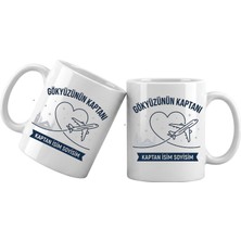 Liya Gift Collection Pilot Temalı Kişiye Özel Kupa Bardak – Isim Yazılı Pilot Meslek Kupası Pilot Hediyesi