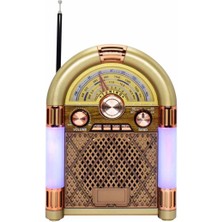 Sezy M-68BT RGB Nostaljik Radyo FM/AM/SW, USB, TF Kart Bluetooth Hoparlör