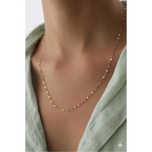 Papatya Silver 925 Ayar Italyan Ezme Zincir.rose.gold.rodaj