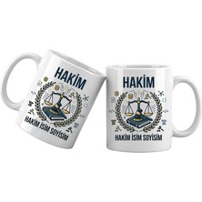 Liya Gift Collection Isim Yazılı Hakim Kupa Bardak – Kişiye Özel Hukuk Meslek Kupası