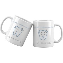 Liya Gift Collection Kişiye Özel Diş Hekimi Kupa Bardak – Isim Yazılı Diş Hekimi Temalı Meslek Kupası Diş Hekimi Hediyesi