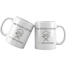 Liya Gift Collection Kişiye Özel Şef Kupa Bardak – Isim Yazılı Şef Temalı Meslek Kupası Şef Hediyesi