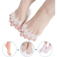 Feyza Design Ayak 5 Parmak Ayıran Silikon Makara Halluks Valgus Ayırıcı