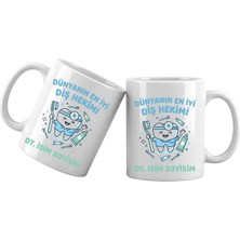 Liya Gift Collection Diş Hekimi Temalı Kişiye Özel Kupa Bardak – Isim Yazılı Diş Hekimi Meslek Kupası Diş Hekimi Hediyesi