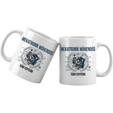 Liya Gift Collection Kişiye Özel Mekatronik Mühendisi Meslek Kupası – Isim Yazılı Mühendis Temalı Kupa Bardak