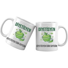 Liya Gift Collection Kişiye Özel Diyetisyen Meslek Kupası – Isim Yazılı Diyetisyen Temalı Kupa Bardak Diyetisyen Hediyesi