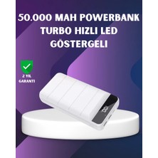 Fta Ticaret 50000MAH Yüksek Kapasiteli Powerbank Hızlı Şarj ve LED Ekranlı