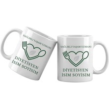 Liya Gift Collection Diyetisyen Temalı Kişiye Özel Kupa Bardak – Isim Yazılı Diyetisyen Meslek Kupası Diyetisyen Hediyesi