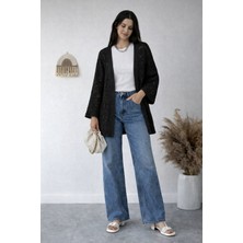 Noa Noa Ponponlu Ajurlu Standart Beden Kadın Hırka