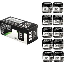 Maxell SR621SW 364 Düğme Pil 1,5 V 10 Adet Yüksek Performanslı Saat Pili