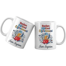 Liya Gift Collection Kişiye Özel Beden Eğitimi Öğretmeni Kupa Bardak – Isim Yazılı Beden Eğitimi Öğretmeni Meslek Kupası Öğretmen Hediyesi