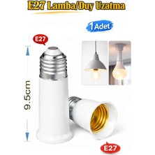 Vwin E27 Duy Uzatıcı 9.5 cm Beyaz Renk Sıcaklığı 4100K LED Ampul 50 W Güç Tüketimi
