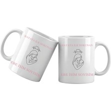 Liya Gift Collection Ebe Temalı Kişiye Özel Kupa Bardak – Isim Yazılı Ebe Meslek Kupası Ebe Hediyesi