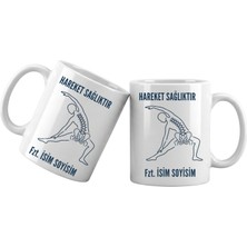 Liya Gift Collection Fizyoterapist Temalı Kişiye Özel Kupa Bardak – Isim Yazılı Fizyoterapist Meslek Kupası Fizyoterapist Hediyesi